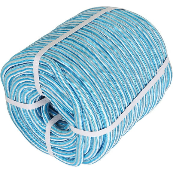 1/2 "x 200'24 Strand Braided Rope (Blue and White) 8000 LBS Tensile Strength