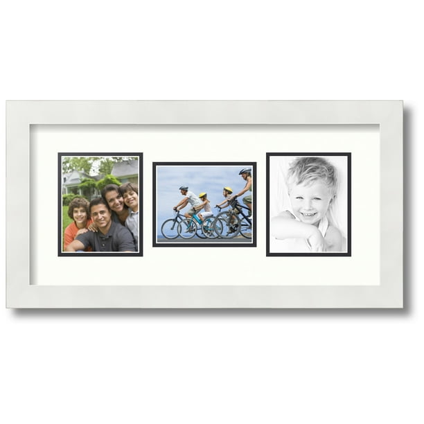 Bounty Doctor in de filosofie veiling ArtToFrames Collage Photo Picture Frame with 3 - 4x5 Openings, Framed in  White with Porcelain and Black Mats (CDM-3966-70) - Walmart.com