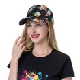 thumbnail image 5 of Pofeuu Hibiscus Rose Print Adult Adjustable Embroidered Graphic Baseball Hat for Men and Women, 5 of 6