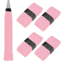 Uxcell 4-Pack Tennis Racket Grip Tape Anti-Slip Sweat Absorbent Pickleball Overgrip Grip Tapes for Pickleball/Racquetball/Badminton Light Pink