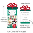 thumbnail image 6 of Big Dot of Happiness Christmas Pets - Cats and Dogs Holiday Party Money and Gift Card Sleeves - Nifty Gifty Card Holders - Set of 8, 6 of 8