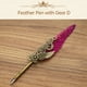 thumbnail image 3 of Juego de pluma y tinta vintage Pluma de pluma de metal elegante, 3 of 8
