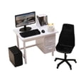 thumbnail image 2 of Lipstore Doll House Decoration Decorative Office Furniture Set Miniature Computer Set White Desk, 2 of 8
