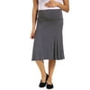 Women's Maternity Striped Calf-Length Skirt