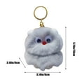 thumbnail image 3 of Lilixerw Cute Owl Plush Keychain Stuffed Animals Keyring Charm Handbag Pendant, 3 of 6