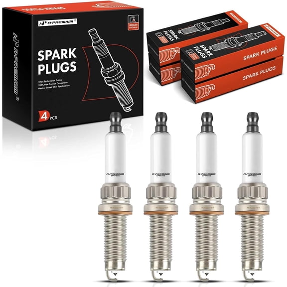 A-Premium Iridium Platinum Spark Plugs Compatible with BMW 320i, 320i xDrive, 328i, 328i GT xDrive, 328i xDrive, X5, 528i, 528i xDrive, X3, 428i, 428i Gran Coupe, 428i xDrive Gran Coupe, X1, 228i