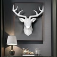 thumbnail image 4 of 2 Piezas Cabeza de Ciervo Decoración de Pared Animal Moderno Colgante Estatua de Ciervo Decoraciones para El Hogar Sunnimix  Soporte de pared Deer Head, 4 of 8