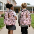 thumbnail image 4 of Xoenoiee Horse Hunting Camo Print Backpack for Kids 17 Inch Lightweight School Bag for Girls, Large Capacity Daypack with Adjustable Padded Straps for Back To School Gift, 4 of 7