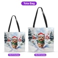 thumbnail image 5 of Hello Winter Yorkshire Terrier Frosty Morning Walk Welcome Snowy Christmas All Over Print 3D Canvas Tote Bag Yorkie Dog Lover Gifts Reusable Handbag - 02018, 5 of 5