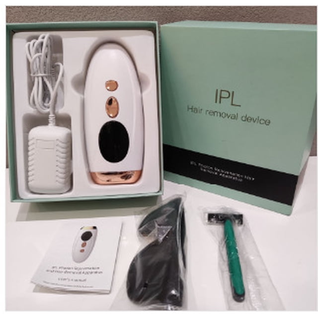 Instrumento de depilación láser, sensación de hielo, indoloro, rejuvenecimiento de la piel en el hogar, eliminación de pecas, punto de congelación, instrumento de afeitado de zafiro,