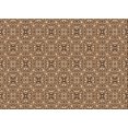 thumbnail image 1 of Ahgly Company Indoor Rectangle Patterned Bakers Brown Area Rugs, 3' x 5', 1 of 6