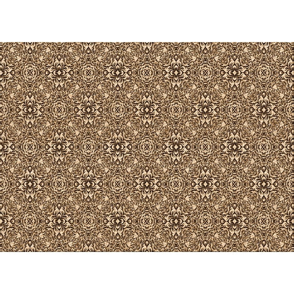 Ahgly Company Indoor Rectangle Patterned Bakers Brown Area Rugs, 7' x 10'