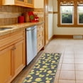 thumbnail image 4 of Ottomanson Machine Washable Non-Slip Rubberback Lemons 2x5 Kitchen Runner Rug, 20" x 59", Gray, 4 of 8