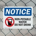 thumbnail image 5 of (2 Pack) Non-Potable Water Do Not Drink OSHA Notice Sign 18 Inch X 12 Inch Plastic Sign, Weather Resistant, UV Protected for Workplace, Business, and Construction Site, Made in the USA, 5 of 8