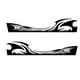 thumbnail image 2 of 2 uds coche retrovisor lateral espejo cuerpo raya vinilo DIY gráfico negro Cola Lado lateral del coche Rayas de vinilo, 2 of 8