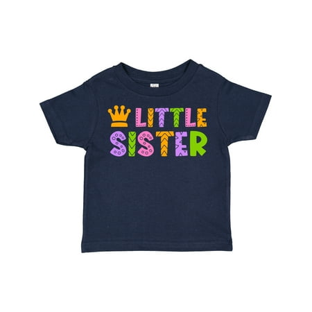 

Inktastic Baby Little Sister with Crown Gift Toddler Toddler Girl T-Shirt