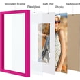 thumbnail image 2 of Vittanly 9x12 Picture Frame, Display Pictures 6x8 with Mat or 9x12 without Mat, Premium Material with Shatter Resistant Plexiglass, Photo Frame for Wall or Table Top Display, Rose Red, 1 Pack, 2 of 6