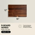 thumbnail image 2 of John Boos R-Board Reversible Wood Cutting Board, 18" x 12" x 1 1/2", Walnut, 2 of 9