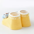 thumbnail image 5 of Cathalem Baby Socks Girl Newborn Baby Non-Skid Walking Sock Shoes, Baby Shoes&Sneakers, Gifts for Newborn Infants Toddlers (Yellow,6-12 Months), 5 of 6