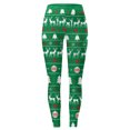 thumbnail image 5 of Fiaer Christmas Red Leggings Women Fashion Funny Printed Xmas Yoga Pants High Waisted Slim Fit Plus Size Cozy Workout Trousers Green XXL, 5 of 5