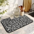 thumbnail image 3 of 2 Pack Washable Rubber Multicolored Flower Leaves Dish Drying Mats for Kitchen Counter Home Large Coffee Bar Pad Accessories and Decor for Utensils Stemware (2pcs 19.5''x12''), 3 of 6
