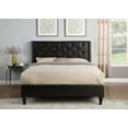 Oliver and Smith Full Upholstered Leather Platform Bed Frame Brown - 51 ...