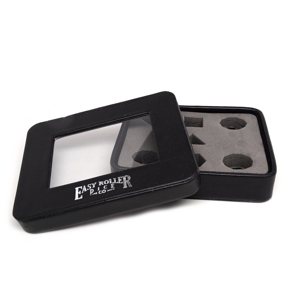 Window Dice Display Case Display a 7 Piece Set or Store up to 21 Polyhedral Dice