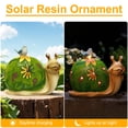 thumbnail image 4 of Estatuas de jardín Hugtrwg Caracol Solar Kawaii con Lámpara de pájaro, 4 of 9