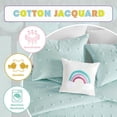 thumbnail image 3 of Kids Callie Cotton Jacquard Weave Colorful Pom Pom Kids Comforter sets, Down, 3 of 13