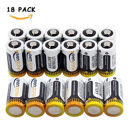 CR123A Lithium Battery,18 Pcs Keenstone cr17345 Disposable High Performance Non-Rechargeable Primary Batteries for Flashlight Photo Digital CameraToys Torch (Not Compatible with Arlo
