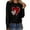 Black, variant on BLTIBY 2025 Valentine's Day Sweatshirts for Women Autumn Spring Crewneck Long Sleeve Funny Love Heart Graphic Valentines Shirts Casual Valentines Pullover Top Black XXL