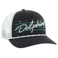 thumbnail image 2 of Men's '47 Black/White Miami Dolphins Downburst Relaxed Hitch Trucker Adjustable Hat, 2 of 3
