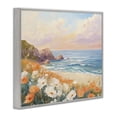 thumbnail image 3 of Stupell Industries Poppies by Beach Bay Landscape & Nature Painting Gray Framed Art Print Wall Art, 30 x 24, 3 of 8
