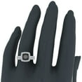 thumbnail image 2 of 14K Gold Wedding Ring Set for Women Cushion Cut Black Diamond Halo Rings 3.30 Carat, 2 of 5