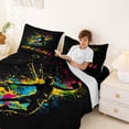 thumbnail image 3 of Castle Fairy Sport Handball Queen Sheets 4 Pieces, Watercolor Splash Queen Sheet Sets,1 Fitted Sheet, 1 Flat Sheet and 2 Pillowcases, 3 of 6
