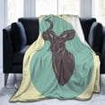 thumbnail image 7 of Antelope Portrait Poster Art Throw Blanket, Fluffy Soft Cozy Blanket Flannel Plush Microfiber Couch Throw 60"x50", 7 of 7