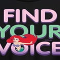 thumbnail image 3 of Disney The Little Mermaid - Find Your Voice - Women's Oversized T-Shirt, 3 of 5