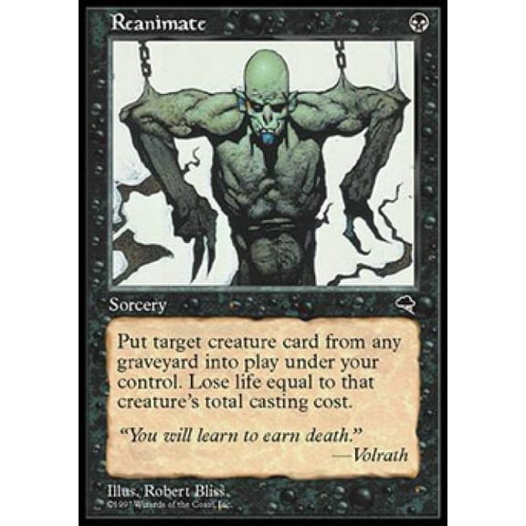 Magic the Gathering - Tempest - Reanimate Light Play