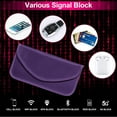 thumbnail image 4 of 3 Pcs Sacs Porte-Clés Faraday Sacs de Blocage de Signal de Cellulaire Sacs de Protection de Porte-Clés de Voiture Sacs Anti-Vol Sacs de Blocage de Signal pour Protection de Clé de Cellulaire (Violet, Rose Rouge et Rouge), 4 of 5