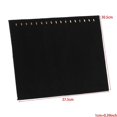 thumbnail image 2 of Bandeja organizadora de joyas de terciopelo negro con 17 ganchos para collares (17 ganchos), 2 of 5