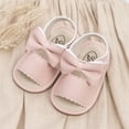 thumbnail image 6 of Meckior Baby Girls Sandals Rubber Sole Infant Summer Bow-Knot Shoes for First Walker 0-18 Months, 6 of 7