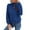 Blue, variant on WTOBBY Women's Casual Solid Color Splicing Slim Fit Textured Stand Collar Long Sleeve Top for Fashion Comfort, Pullover Style, and Versatile Outfit Options,Light Gray XL