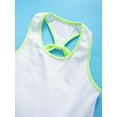 thumbnail image 4 of YONGHS Ensemble de Robe de Tennis Sans Manches pour Filles avec Shorts 2 Pcs Jupe-Culotte Blanche 14, 4 of 6