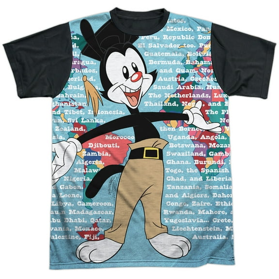 Animaniacs Yakko World Unisex Adult Halloween Costume Sublimated T Shirt