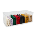 thumbnail image 7 of OnDisplay Deluxe 6-Slot 22" Clear Acrylic Purse Organizer for Closet Shelves | 10" Deep Handbag Storage (10" Deep), 7 of 7