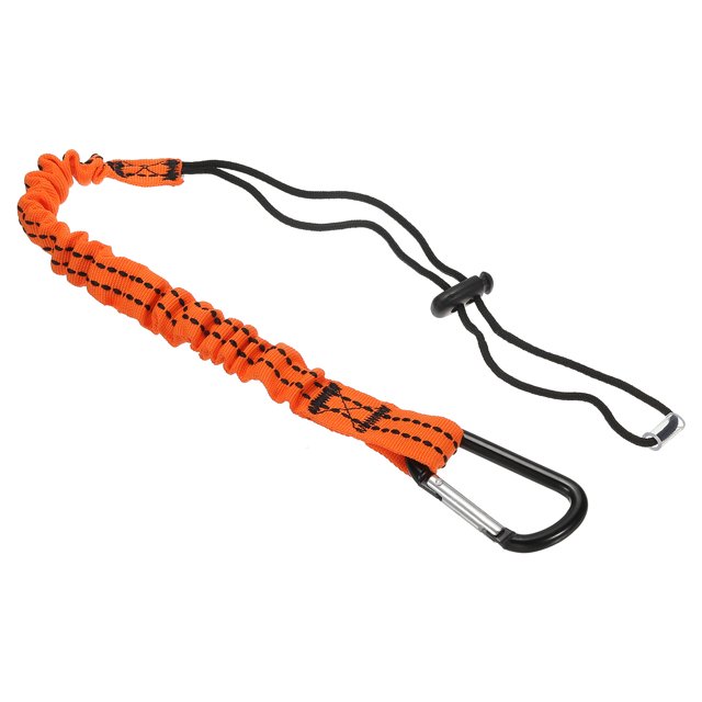 Unique Bargains 24 Inch 0.8 Inch Width Tool Lanyard with D Hook Safety Tool Leash, Orange