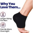 thumbnail image 2 of Moisturizing Socks for Mens Cracked Heels Treat Dry Heels Fast, Pain Relief from Rough Feet with These Large Aloe Lotion Spa Socks for Mens or Womens Heels (XL 3 Pairs, 2 of 5