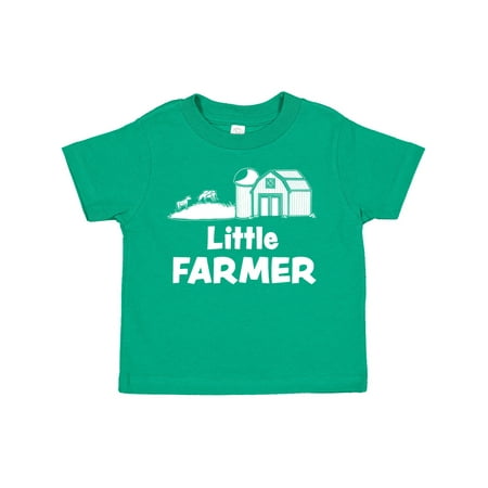 

Inktastic Little Farmer Barn Silo and Cows Gift Toddler Boy or Toddler Girl T-Shirt