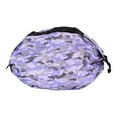 thumbnail image 3 of High Capacity Storage Bag Travel Single Shoulder Waterproof Shopping Bag Portable Folding Storage BagPurple Camouflage, 3 of 8