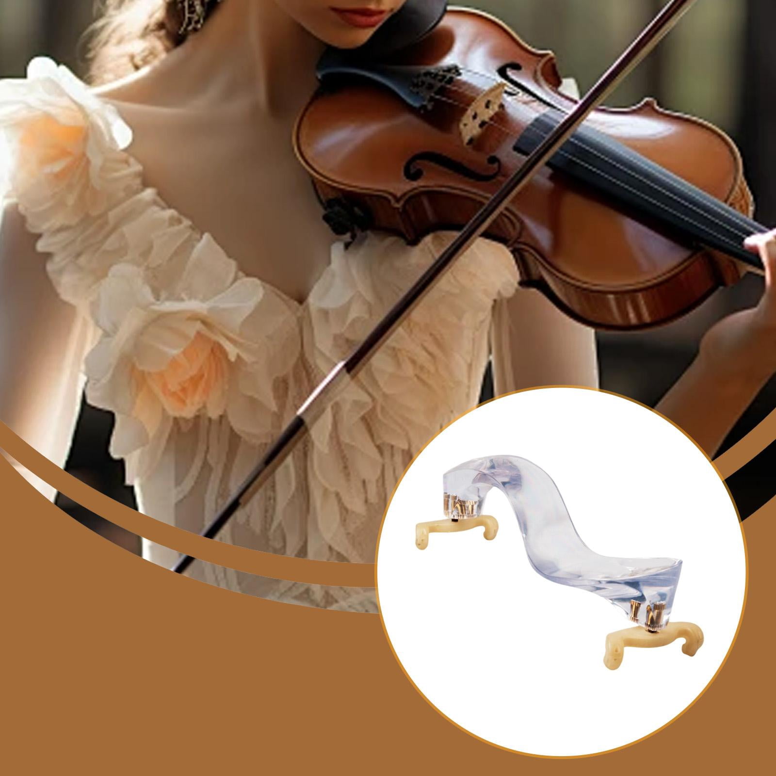 LeeQinersw 1/2 3/4 Violin Shoulder Rest Comfort for Beginners Professionals Easy to Use Khaki